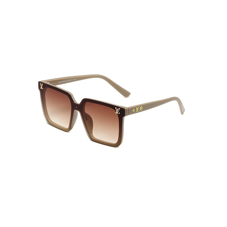 Óculos de sol feminino com design quadrado, lente polarizada e proteção UV400, modelo inspirado em tendências de luxo