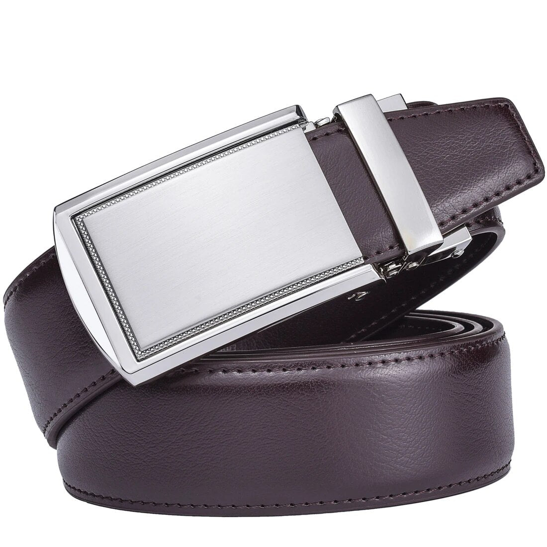 Cinto masculino em couro ecológico modelo Jandare com visual moderno, indicado para uso casual ou semi formal