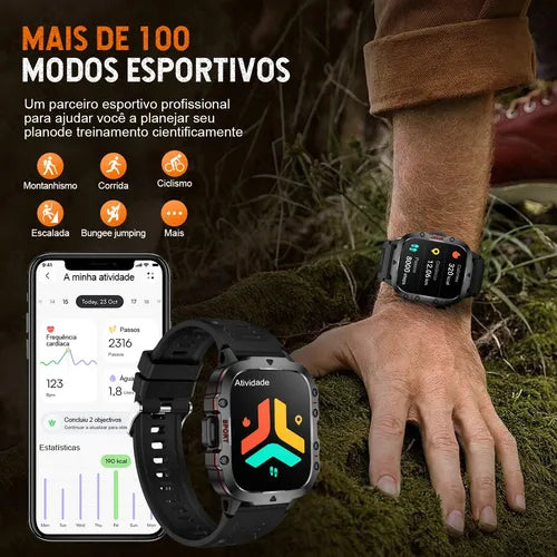 Smartwatch Militar Unissex Profissional