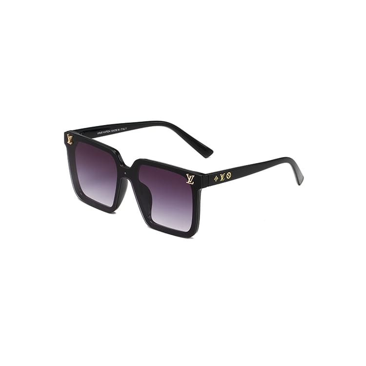 Óculos de sol feminino com design quadrado, lente polarizada e proteção UV400, modelo inspirado em tendências de luxo