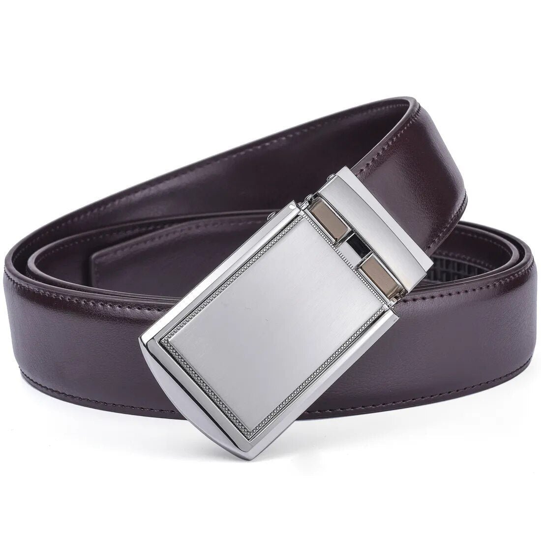 Cinto masculino em couro ecológico modelo Jandare com visual moderno, indicado para uso casual ou semi formal