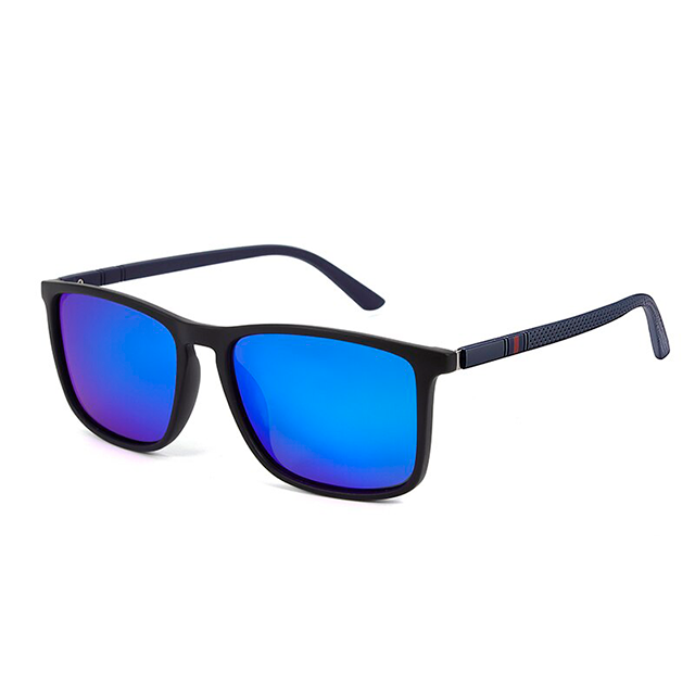 Óculos de sol masculino e feminino com armação quadrada clássica, ideal para uso diário com proteção UV