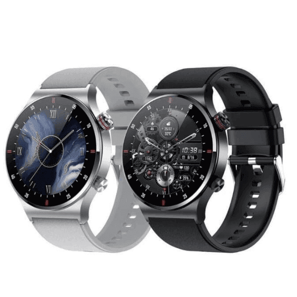 Smartwatch de luxo masculino Imperio Lige Zurich com tela touch, pulseira metálica e design sofisticado. Ideal para quem busca tecnologia com estilo.