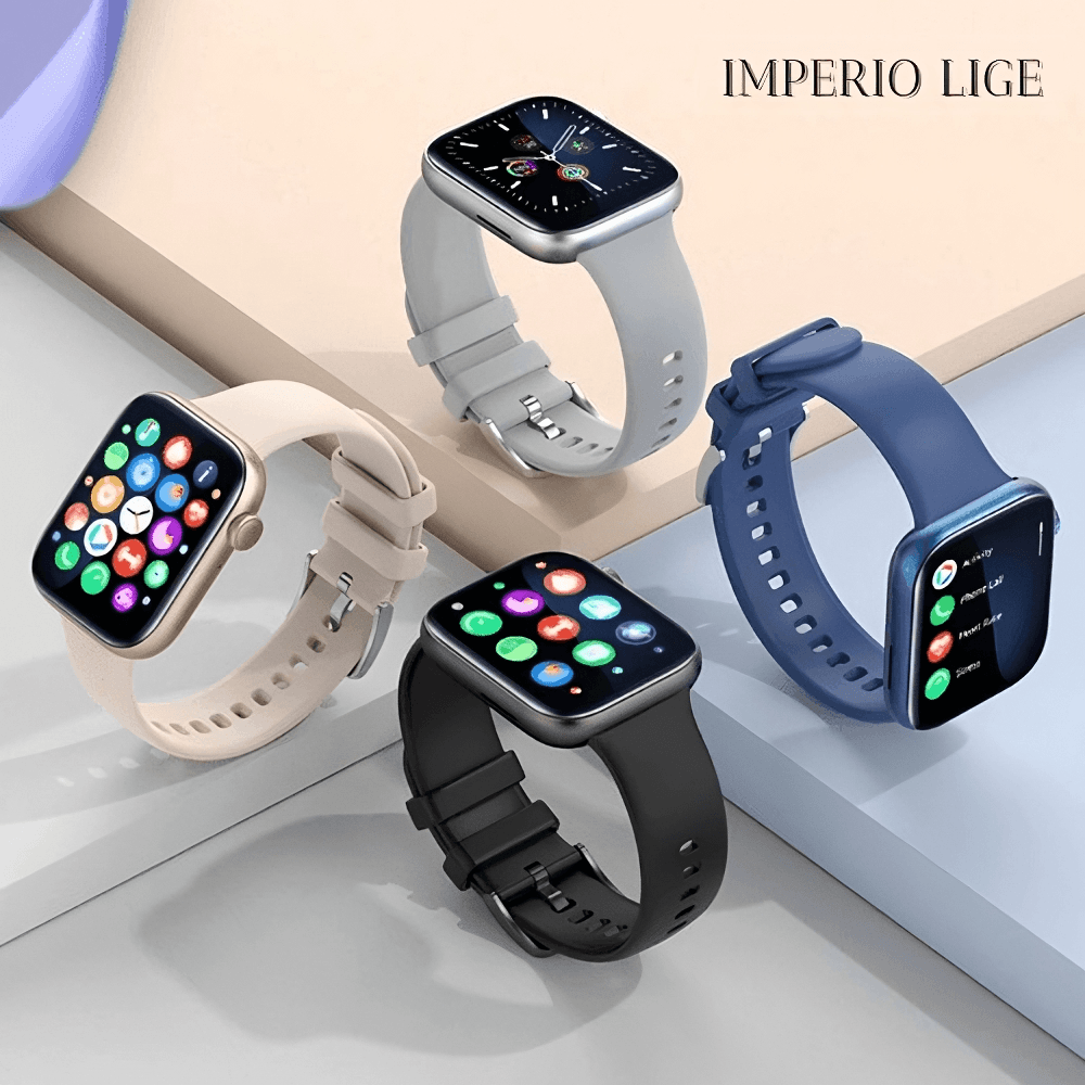 Smartwatch Imperio LIGE Istambul P45 com sensores de saúde, funções fitness e pulseira esportiva. Ideal para quem busca desempenho com estilo.