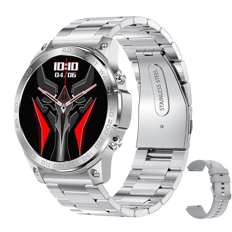 Smartwatch de luxo Imperio LIGE Athenas com tela touch, design sofisticado e pulseira metálica. Combina conectividade, tecnologia e estilo premium para uso diário.