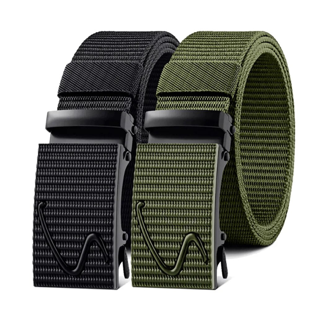 Cinto masculino em nylon reforçado Jandare Urban com fivela metálica, estilo urbano e resistência para o dia a dia