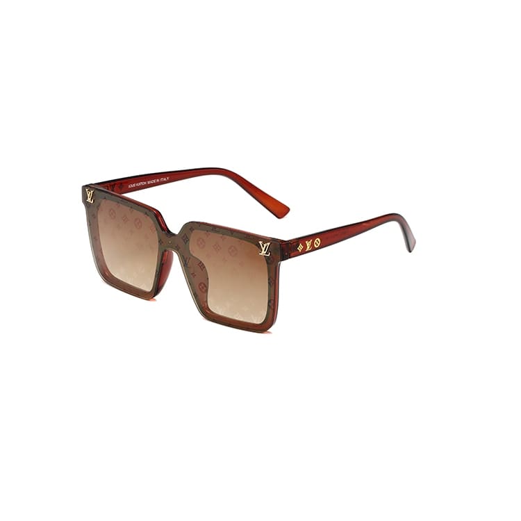 Óculos de sol feminino com design quadrado, lente polarizada e proteção UV400, modelo inspirado em tendências de luxo