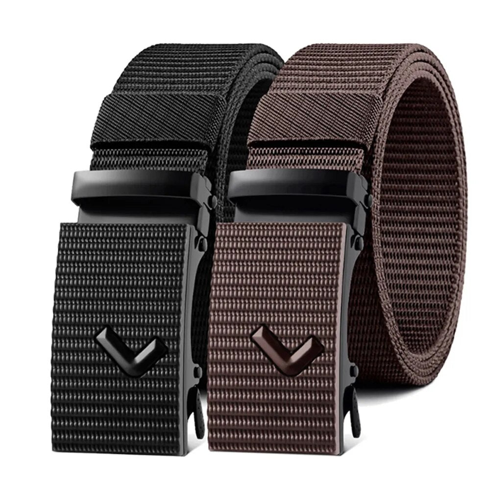 Cinto masculino em nylon reforçado Jandare Urban com fivela metálica, estilo urbano e resistência para o dia a dia