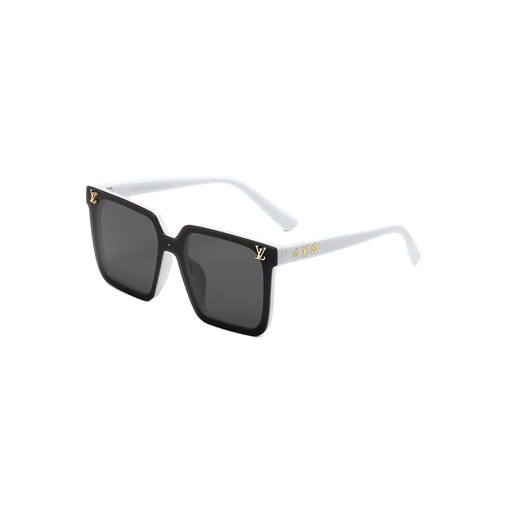 Óculos de sol feminino com design quadrado, lente polarizada e proteção UV400, modelo inspirado em tendências de luxo