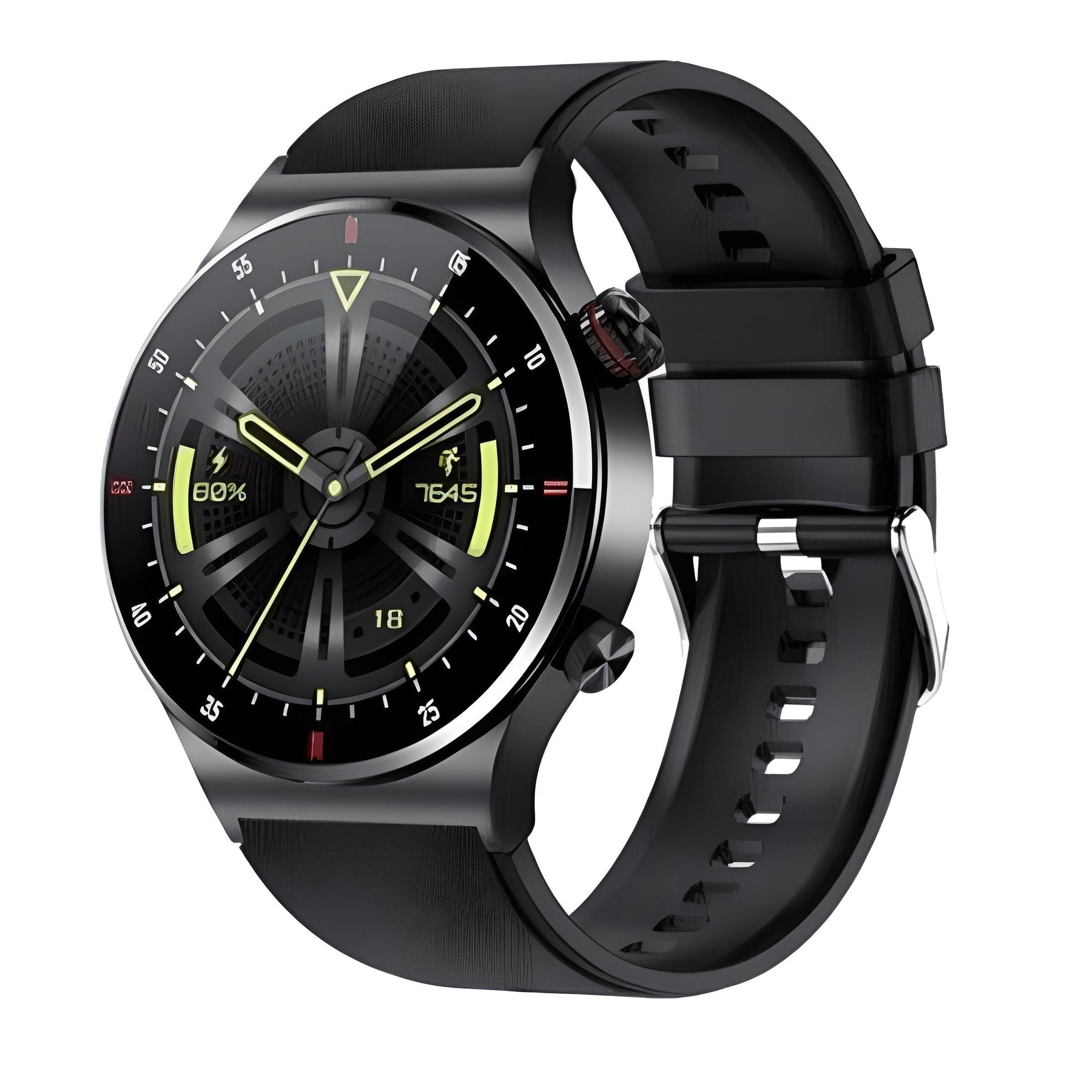 Smartwatch de luxo masculino Imperio Lige Zurich com tela touch, pulseira metálica e design sofisticado. Ideal para quem busca tecnologia com estilo.