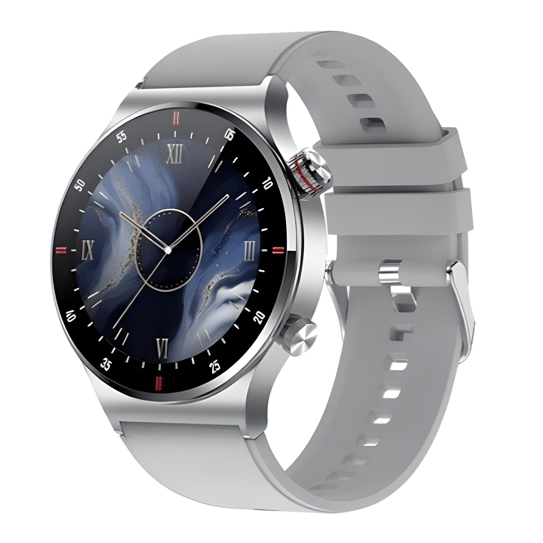 Smartwatch de luxo masculino Imperio Lige Zurich com tela touch, pulseira metálica e design sofisticado. Ideal para quem busca tecnologia com estilo.