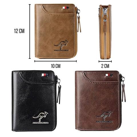 Carteira Rfid de Couro Genuíno Corazzato masculina