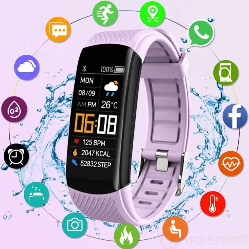 Smartwatch esportivo Imperio LIGE SportFit com monitoramento de saúde, atividades físicas e pulseira leve. Perfeito para treinos e rotina ativa.
