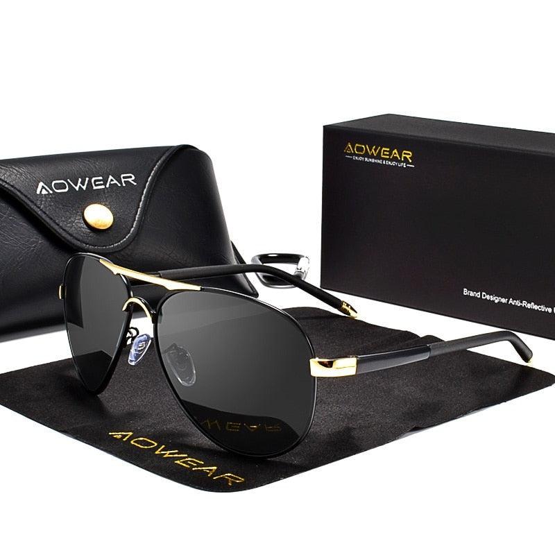 Óculos de sol masculino original Imperio LIGE Maxi Vision com armação resistente e lentes escuras. Ideal para proteção UV com visual moderno e marcante.