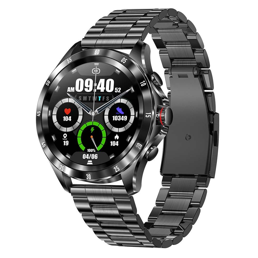 Smartwatch de luxo Imperio LIGE Vancouver com funções inteligentes, design refinado e alta durabilidade. Perfeito para homens exigentes e conectados.