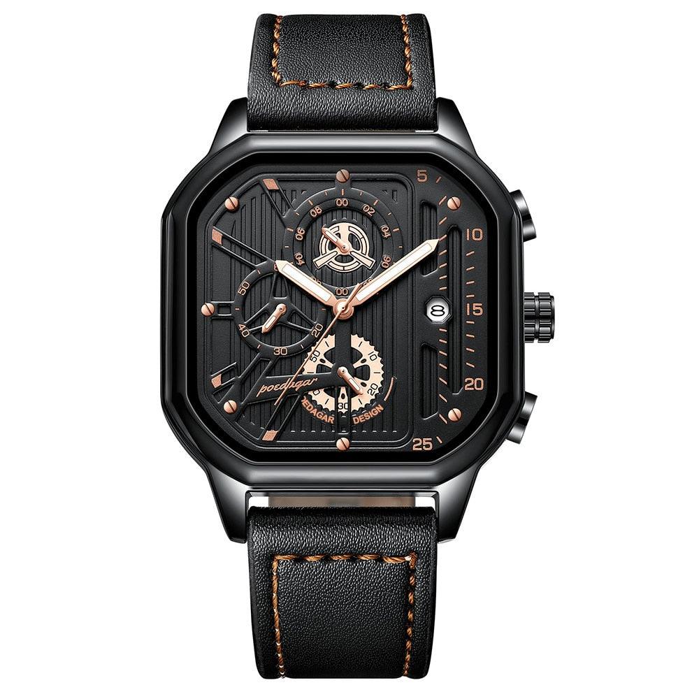 Relógio de pulso Imperio LIGE Bremen com pulseira de couro, mostrador analógico e design exclusivo. Sofisticação e durabilidade para o dia a dia.