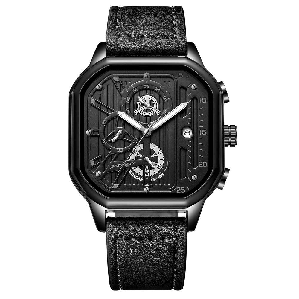 Relógio de pulso Imperio LIGE Bremen com pulseira de couro, mostrador analógico e design exclusivo. Sofisticação e durabilidade para o dia a dia.
