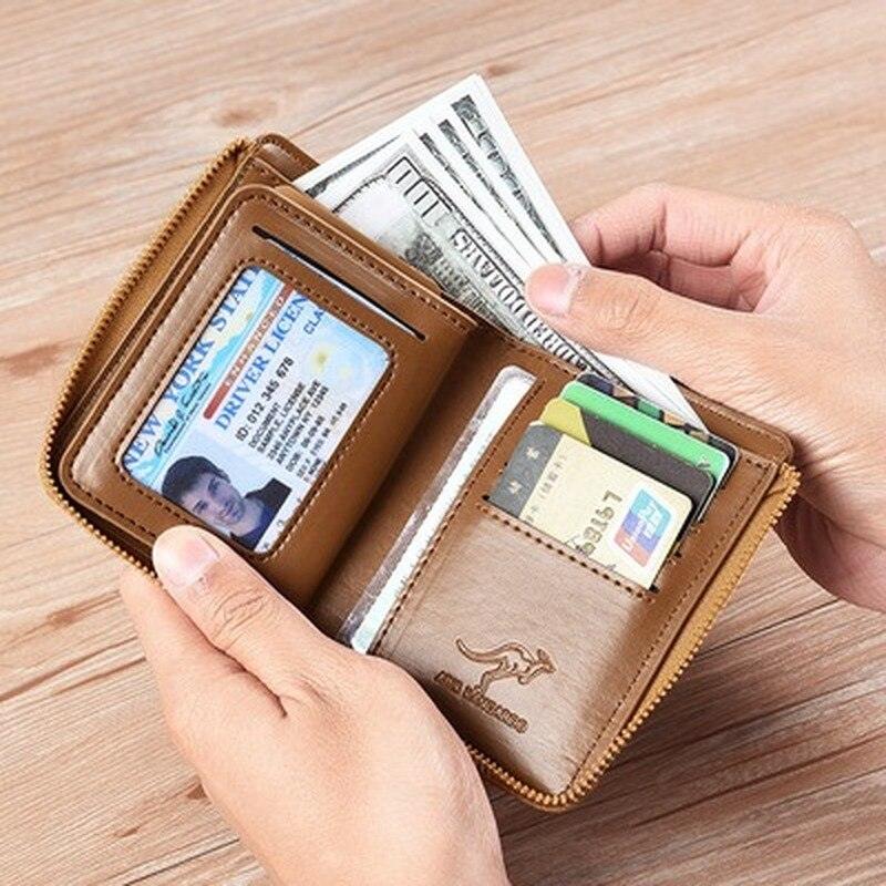 Carteira Rfid de Couro Genuíno Corazzato masculina