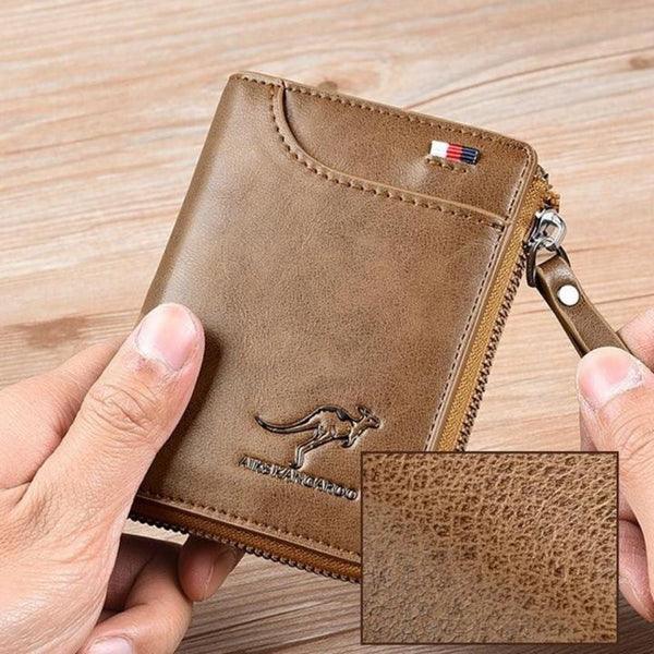 Carteira Rfid de Couro Genuíno Corazzato masculina