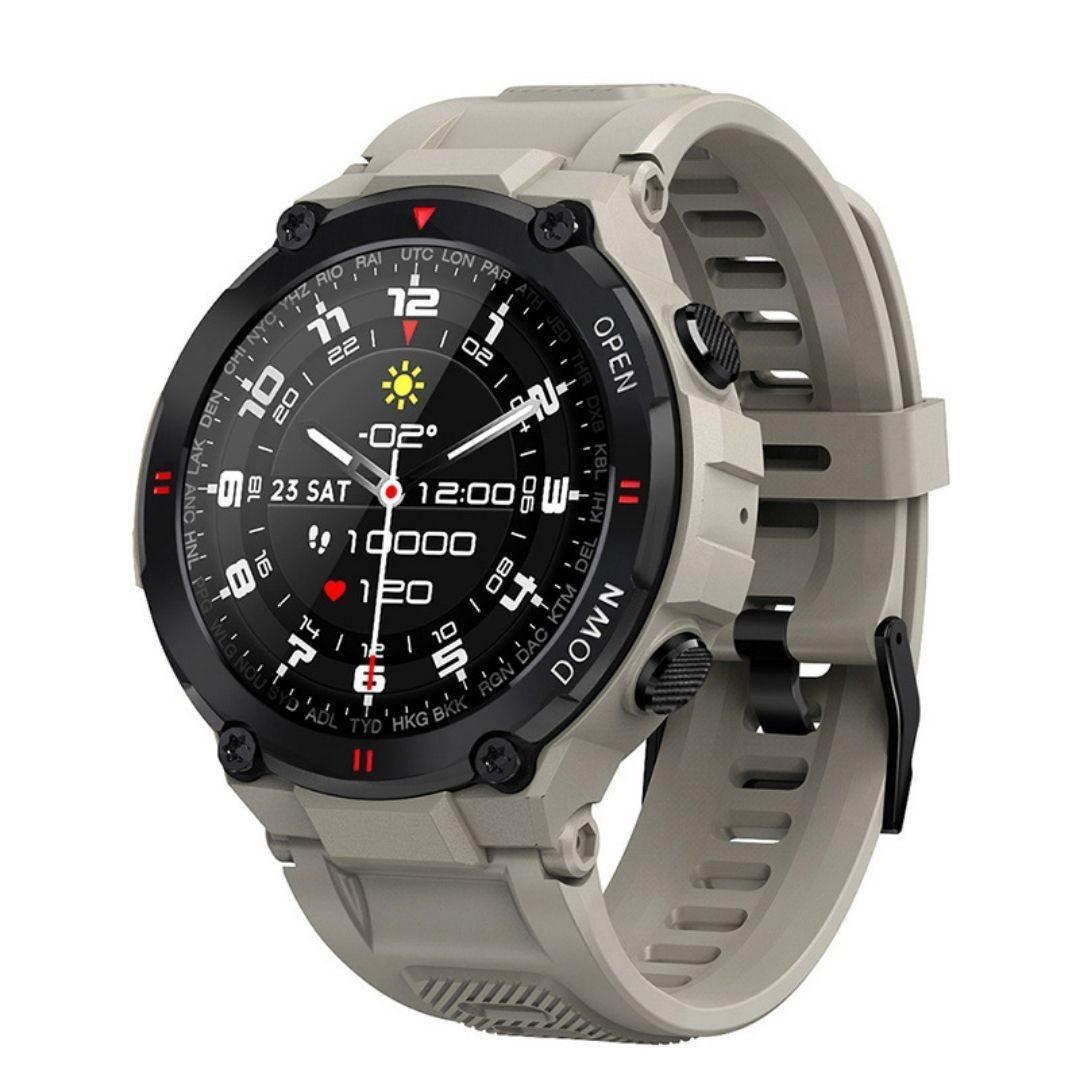 Smartwatch azul escuro Imperio LIGE Varsóvia com design imponente e múltiplas funções inteligentes. Ideal para homens exigentes e conectados.
